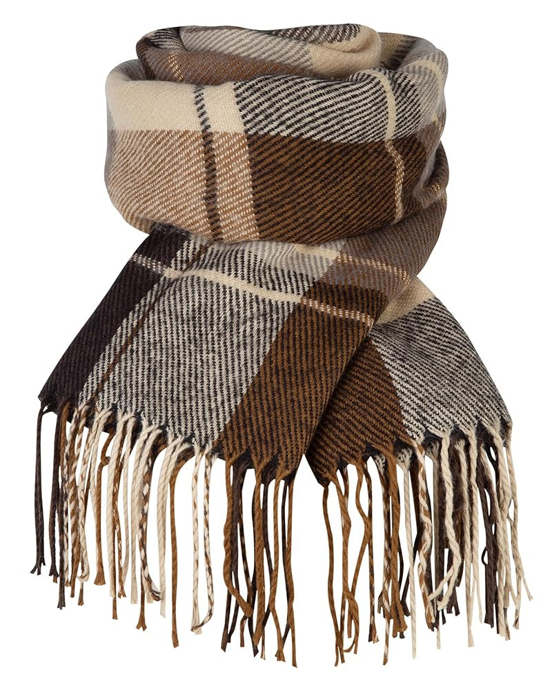 Loritta Womens Scarf Fashion Long Plaid Shawls Wraps Big Grid Winter Warm Lattice Large Scarves G... | Amazon (US)