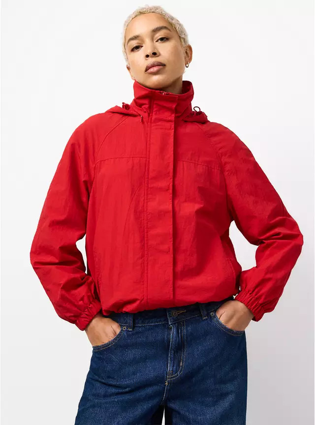 Buy Red Shower Resistant Windbreaker L | Jackets | Tu | Tu Clothing