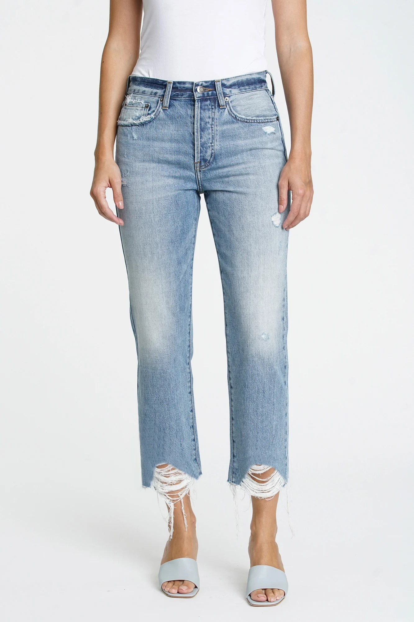 Charlie High Rise Straight - Blue Skies (BLUE SKIES / 28) | Pistola Denim