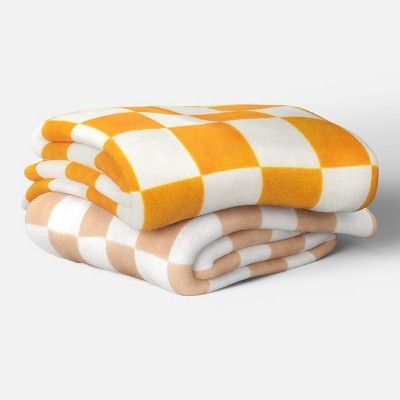 Printed Checkerboard Plush Throw Blanket - Room Essentials™ | Target