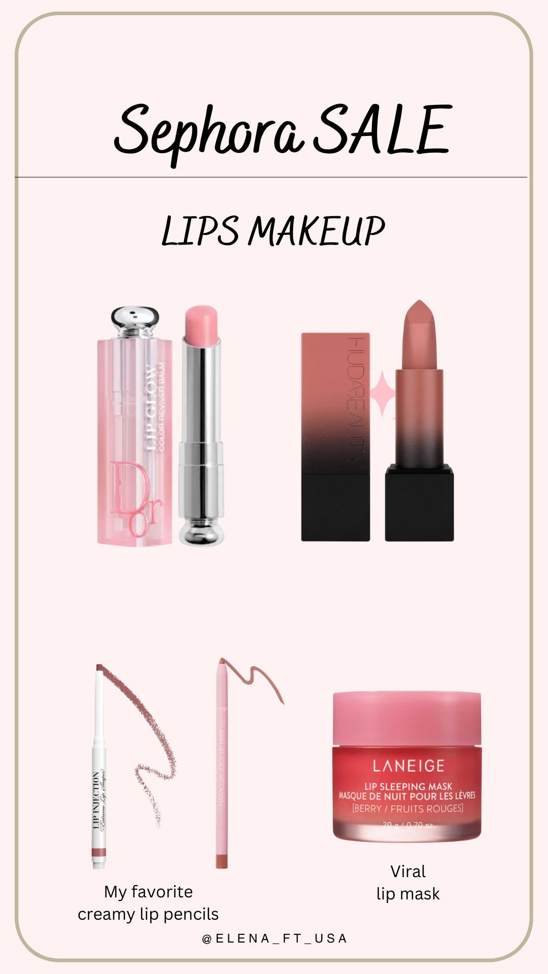 Sephora Sale is live for everyone until 11/11!

Code "SAVINGS" for up to 20% off site-wide and 30% off Sephora Collection!

Here is my favorite lips products. 

 #LTKGiftGuide #LTKSaleAlert #LTKBeauty