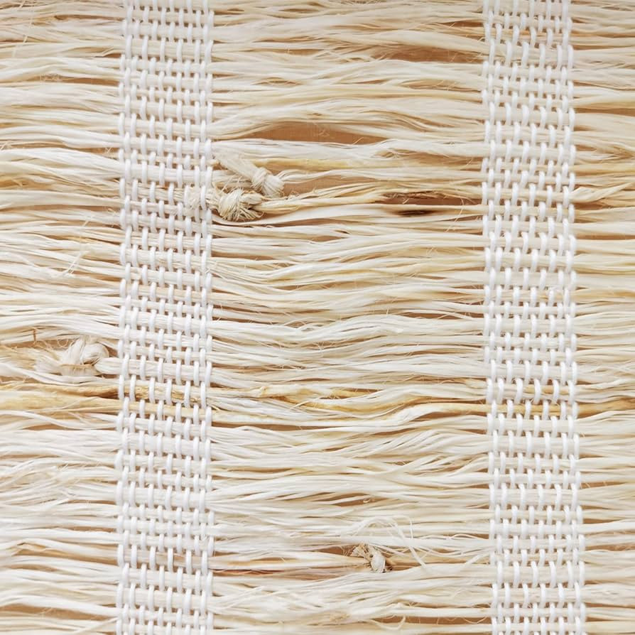 LETAU Cordless Nature Window Shades Blinds, 100% Linen Roman Shades, Pattern 1 | Amazon (US)