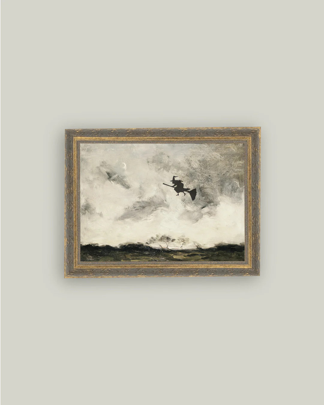 Witch Flying Through The Night | Petal Lane