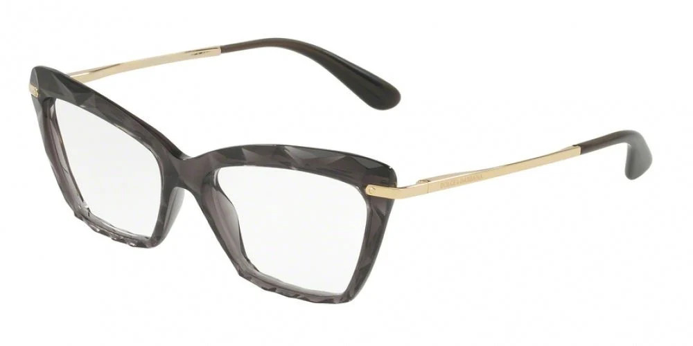 Dolce & Gabbana 5025 Eyeglasses 504 - Transparent Grey Women Cat Eye | Designer Optics