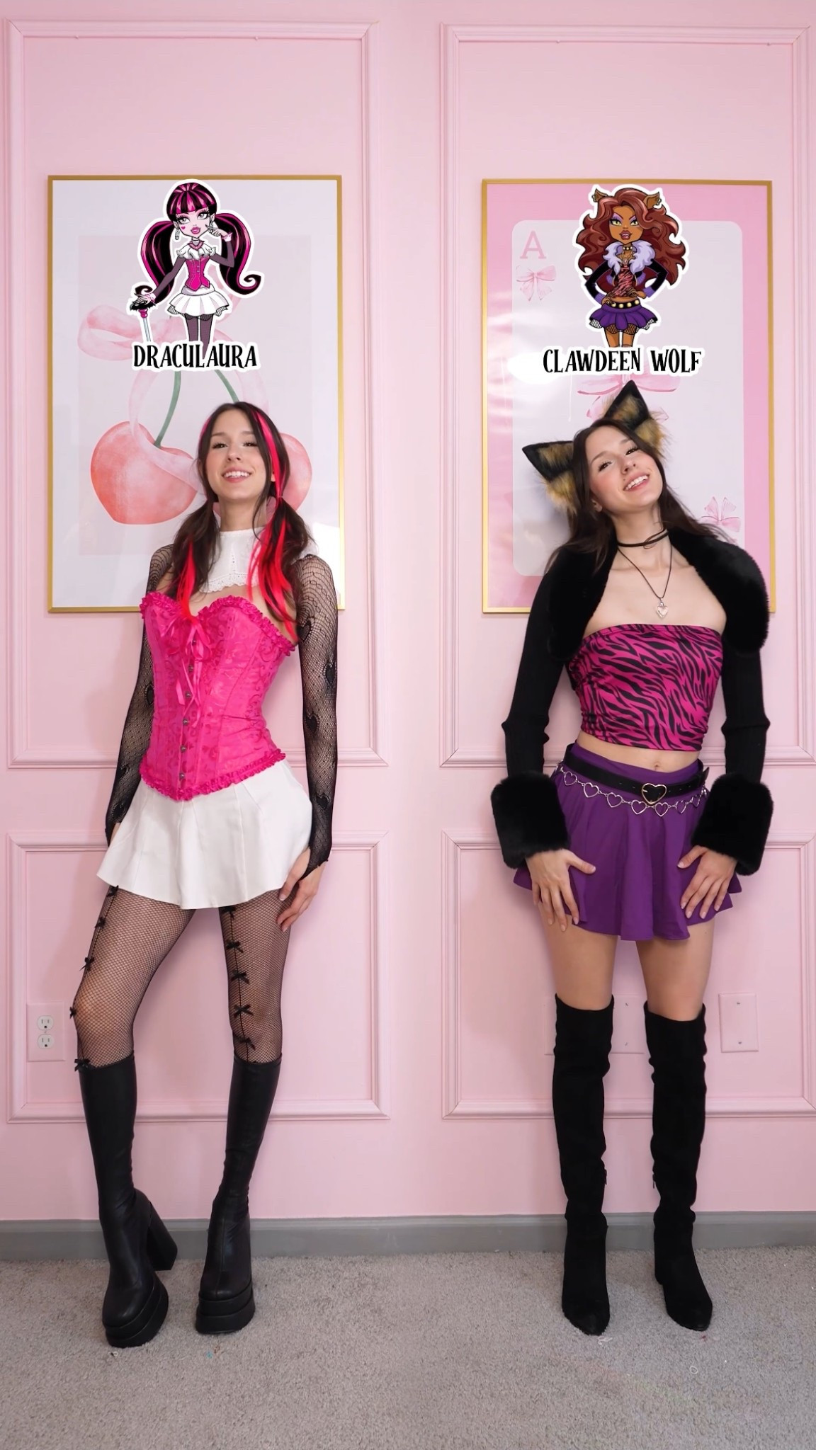 Duo Halloween costume idea! Draculaura and Clawdeen Wolf from Monster High

#LTKStyleTip #LTKFindsUnder100 #LTKFindsUnder50