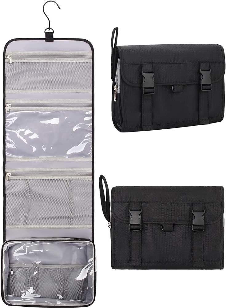 Relavel Travel Hanging Toiletry Bag for Men Women Travel Kit Shaving Bag Waterproof Large Makeup ... | Amazon (US)