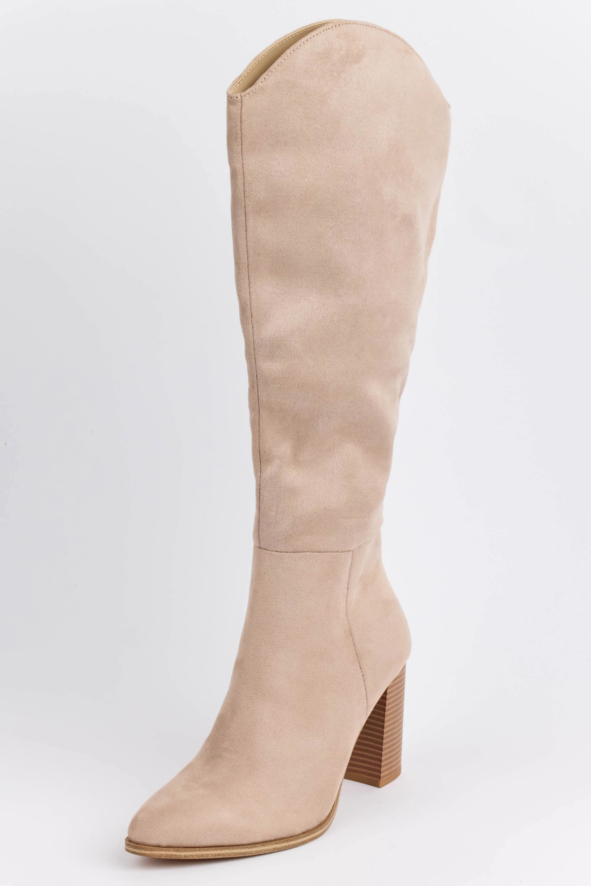 Priscilla Boots- Beige | Avara
