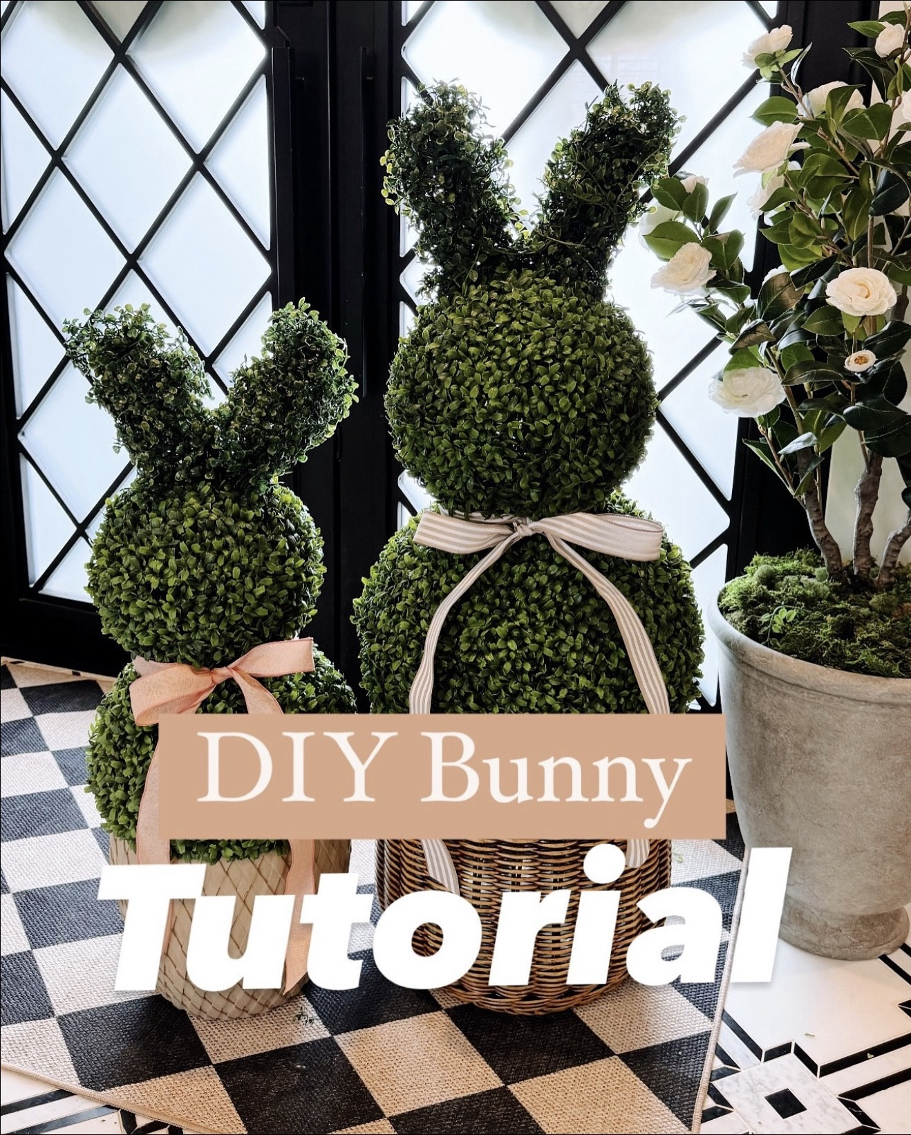 Swipe ➡️ for instructions.🐰

Here is a more thorough instructions on how to make these easy, DIY bunnies. Hope this helps and let me know if you have any questions.

FYI: It's Cheaper to make two bunnies the same size, some boxwood balls come in a two pack. I made the two different sizes to show you them both. 🐰 



#LTKSeasonal #LTKHome