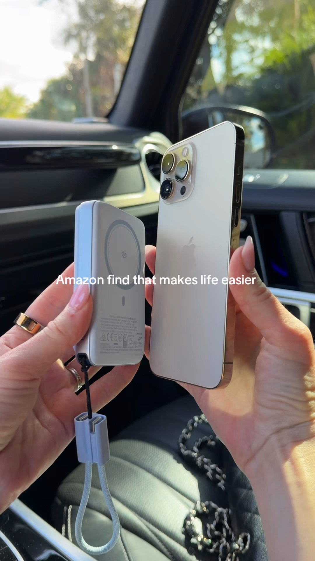Magnetic portable charger