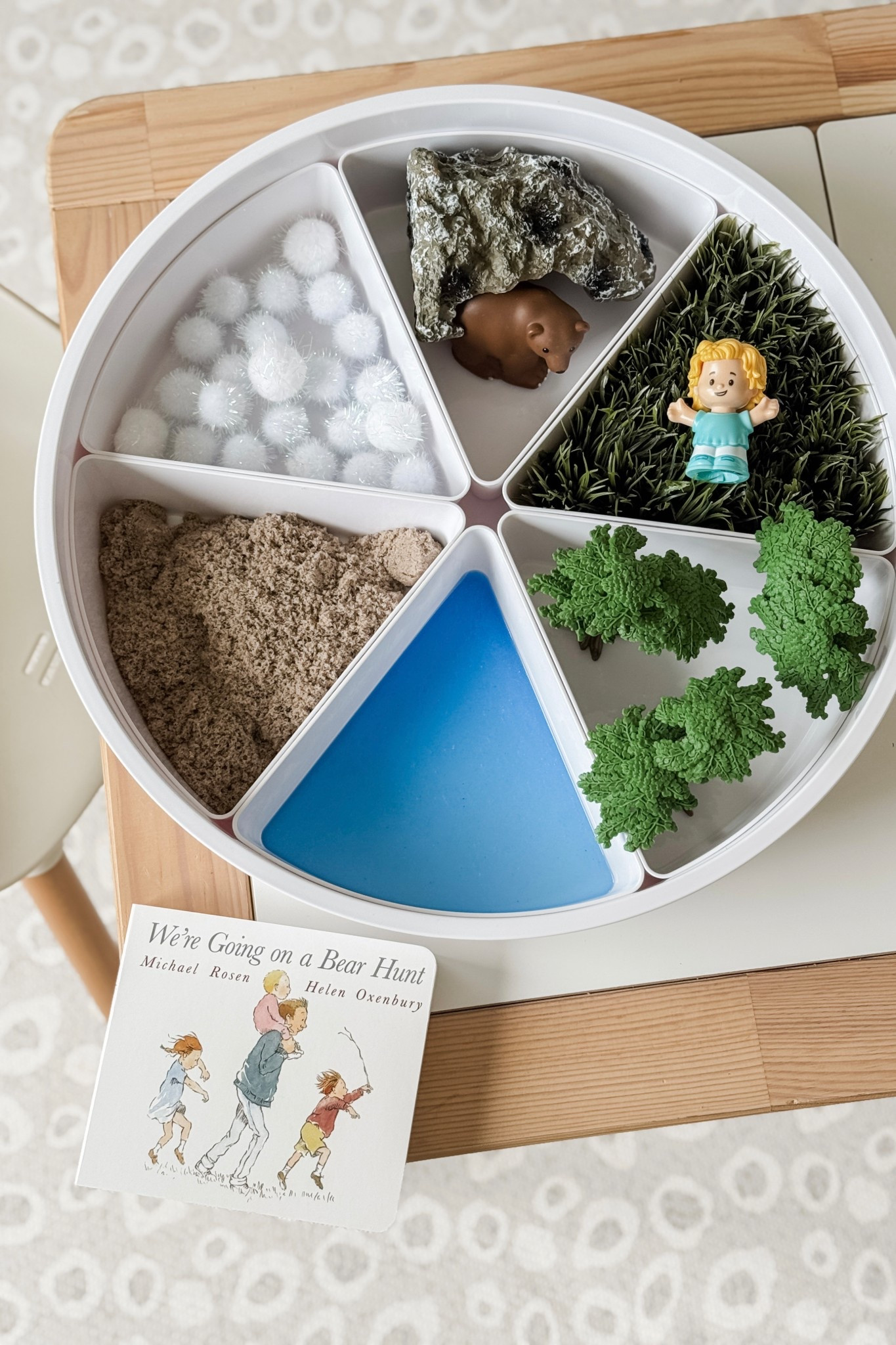 A #LTKToddler play tray for “We’re  Going on a Bear Hunt”! 🐻

*I didn’t want to use real mud or make oobleck for the mud portion, so I substituted with kinetic sand.

#LTKKids