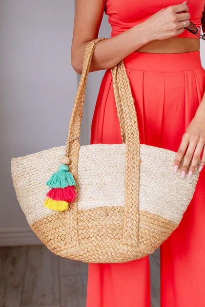 Out of Office Natural Tassel Tote | Shop Priceless