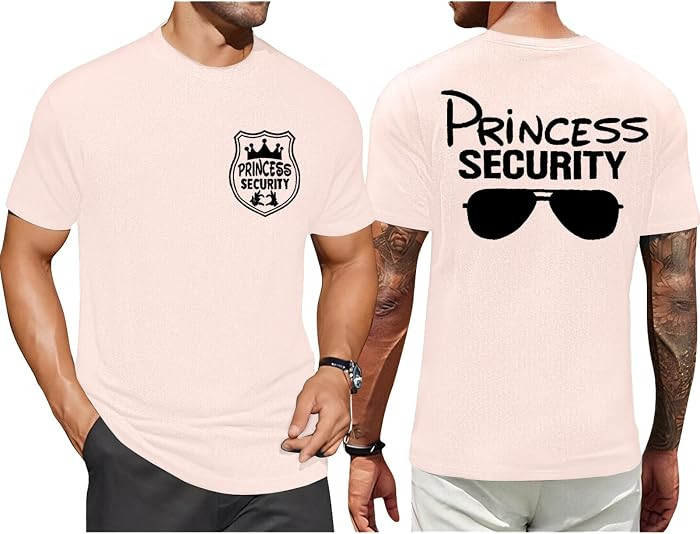 Princess Security Team Shirt Men Magical T-Shirt Magic Kingdom Tees Dad Birthday Party Family Tri... | Amazon (US)