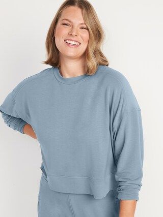 Long-Sleeve Crew-Neck Sweatshirt for Women | Old Navy (US)