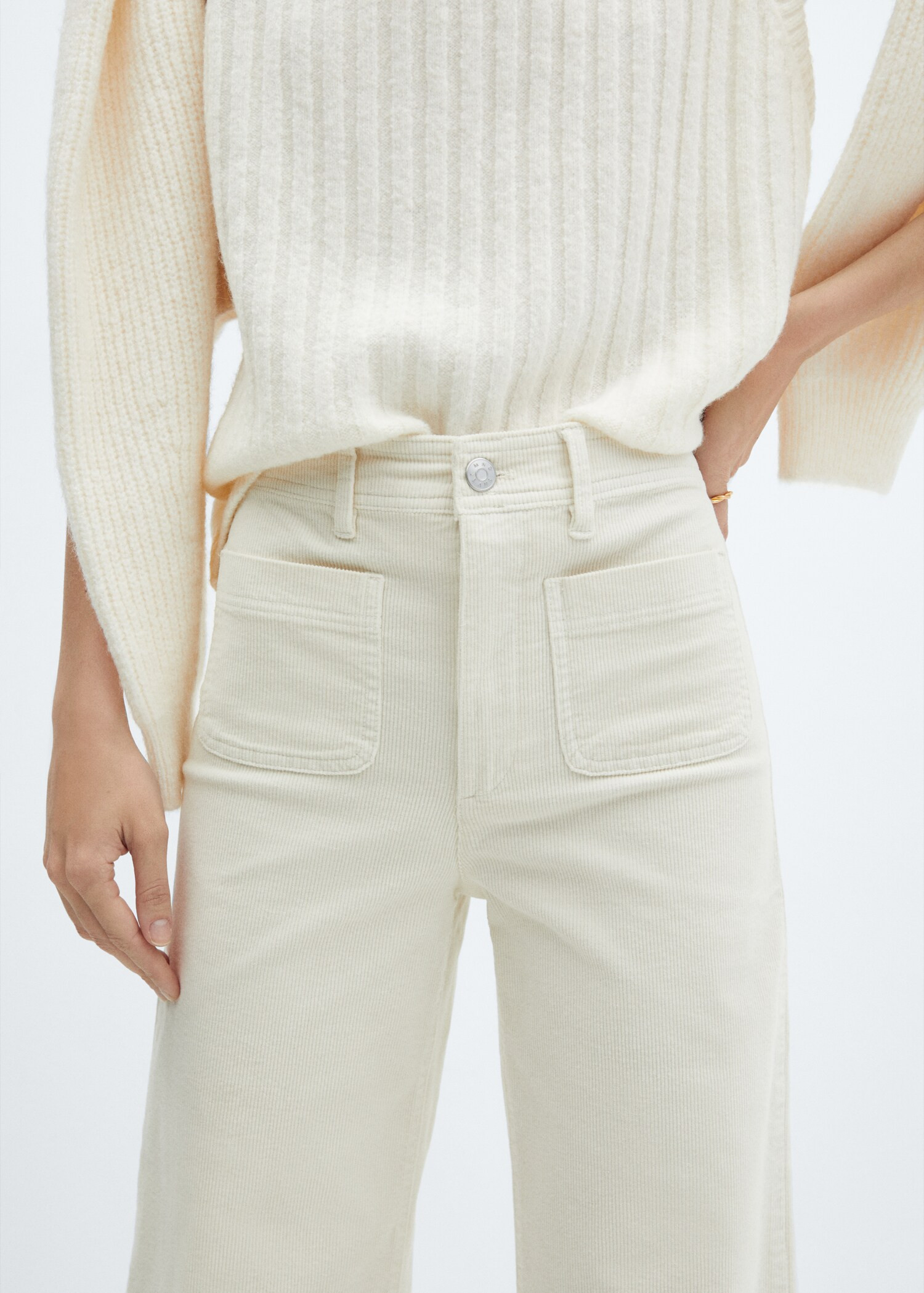 Corduroy culotte pants | MANGO (US)