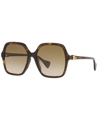 Women's GG1072SA 56 Sunglasses | Macy's