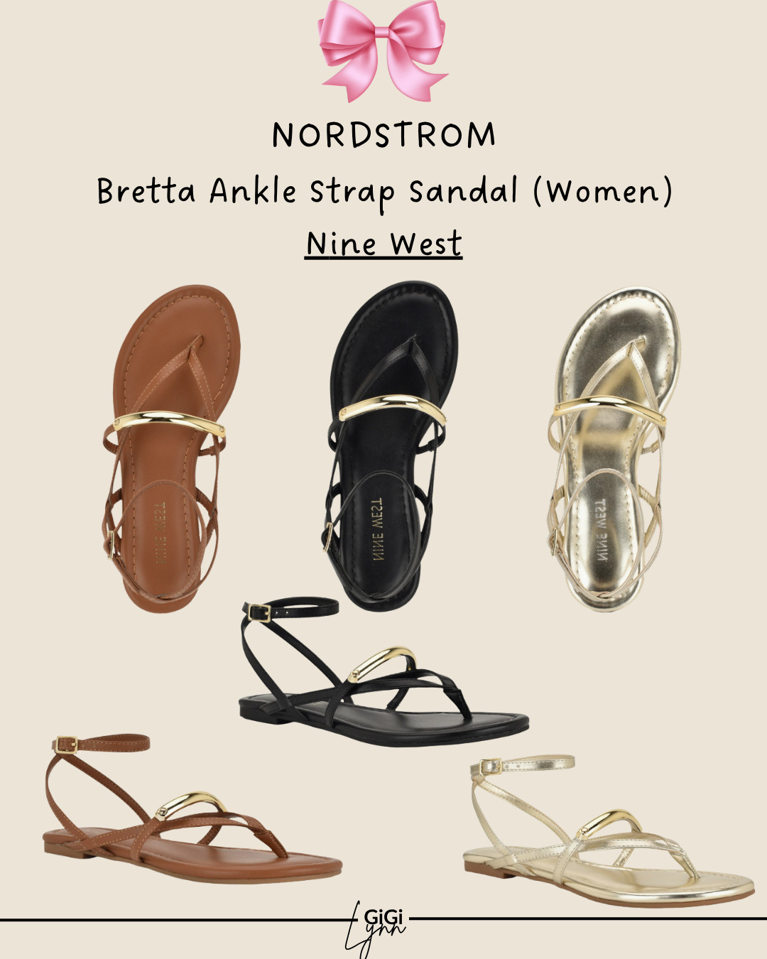 The Nine West Bretta Ankle Strap Sandal (Nordstrom) is the perfect minimal, goes-with-everything heel for warm-weather style. Featuring a sleek ankle strap design with a flattering silhouette, these sandals instantly elevate any outfit while still being easy to wear.

Available in black, medium brown, and gold, these versatile neutral tones make it simple to style with dresses, jumpsuits, denim, or summer sets. The ankle strap provides a secure fit, while the classic heel height gives you just the right amount of lift for all-day or all-night wear.

These are perfect for weddings, date nights, brunch, vacation dinners, work events, or everyday elevated outfits.

✨ Why these sandals are a must-have:
• Classic ankle strap heel design
• Available in black, brown, and gold neutrals
• Flattering, leg-lengthening silhouette
• Versatile for dressy or casual outfits
• Comfortable, easy-to-style heel

If you love timeless heels, versatile neutrals, and effortless elevated style, these Nine West sandals are a staple you’ll reach for again and again.

#ltkstyle #ltkshoes #ninewest #heelsandals #anklestrapsandals #summerstyle #elevatedstyle #weddinggueststyle #vacationoutfit #nordstromstyle #midweststyle #over40style #ltkfinds

 

 #LTKootd #LTKWorkwear #LTKTravel