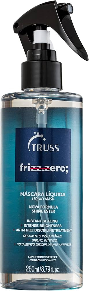 TRUSS Frizz Zero Liquid Hair Mask - Anti Frizz Hair Treatment Spray - Detangles & Brightens Damag... | Amazon (US)