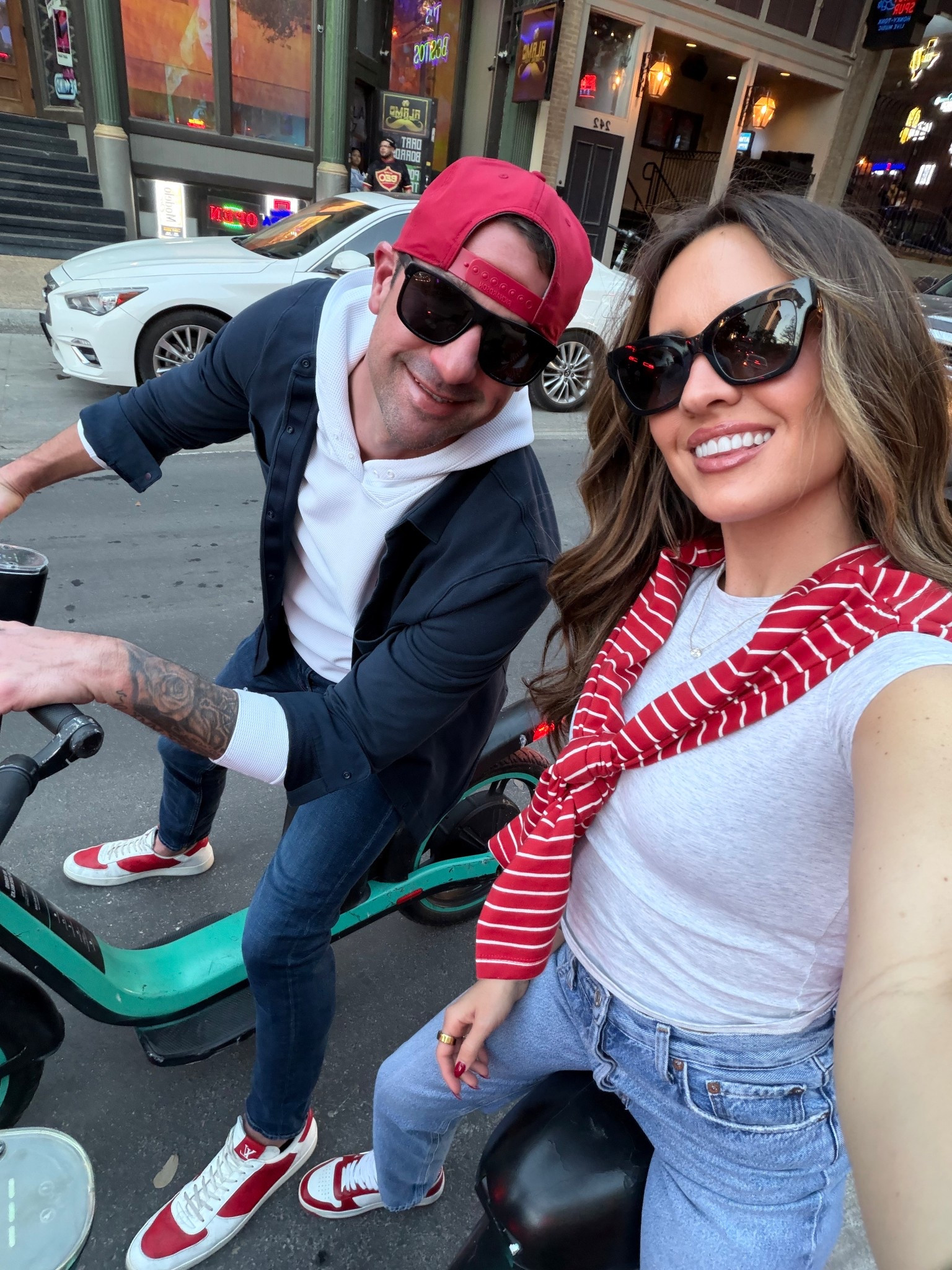 What I wore to day one of cheer competition- size small in both tops and 23 in jeans 

#LTKootd #LTKOver40 #LTKPetite