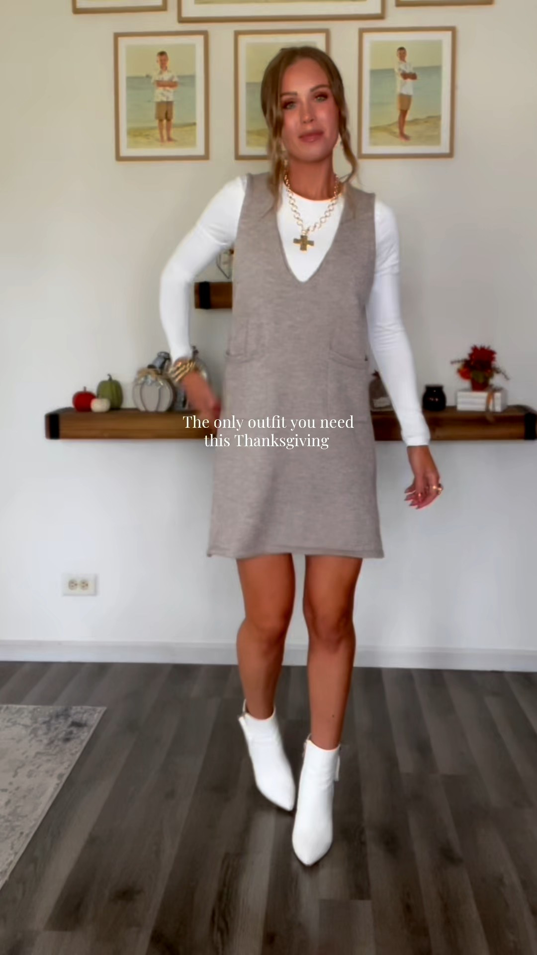 Cute ✔️ Comfortable ✔️ Stretchy ✔️…. Absolutely love this sweater dress & perfect for Thanksgiving! 🦃

#thanksgivingvibes #thanksgivingoutfit #sweaterdress #amazondress #amazonfavorites 

#LTKHoliday #LTKFindsUnder50 #LTKStyleTip