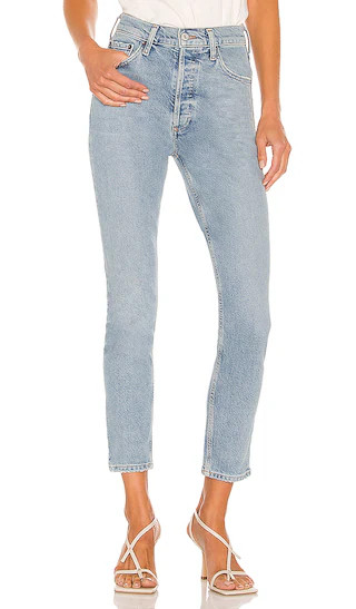Nico High Rise Slim Jean in Cliffside | Revolve Clothing (Global)