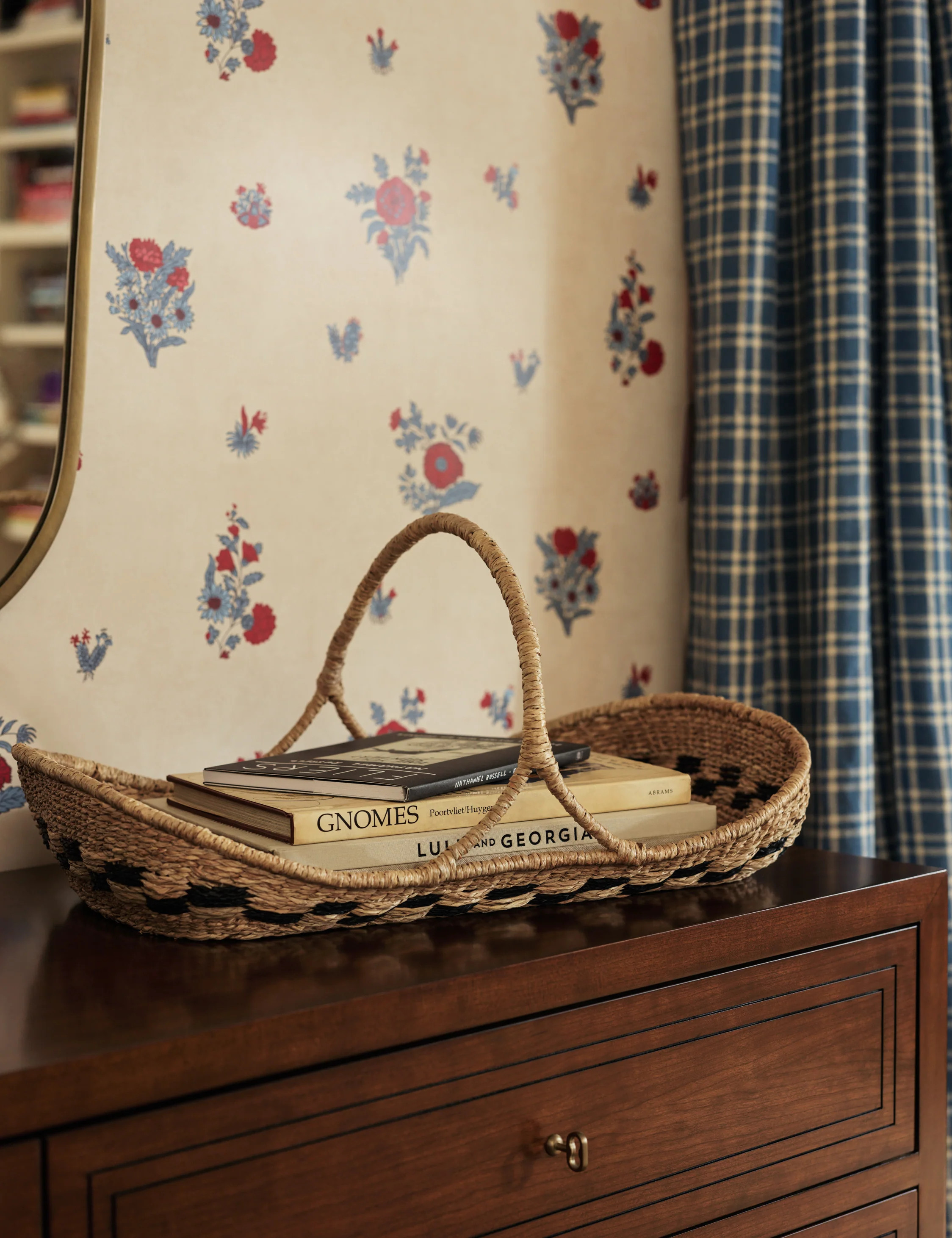 Kemble Woven Handled Basket | Lulu and Georgia 