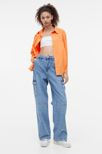 Linen-blend Shirt | H&M (US + CA)