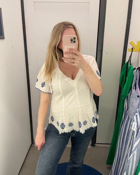 Such a flattering top for spring summer I’m styling it with a baby bump, but it will be perfect non-maternity as well 

#LTKfindsunder100 #LTKfindsunder50 #LTKstyletip