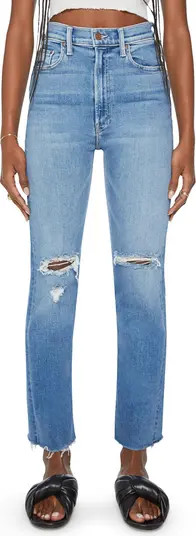 The Rider Ripped High Waist Ankle Straight Leg Jeans | Nordstrom