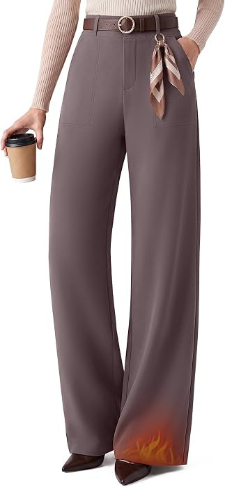 G4Free EverGoing Fleece Lined Work Pants for Women Double Belt Loops | Amazon (US)