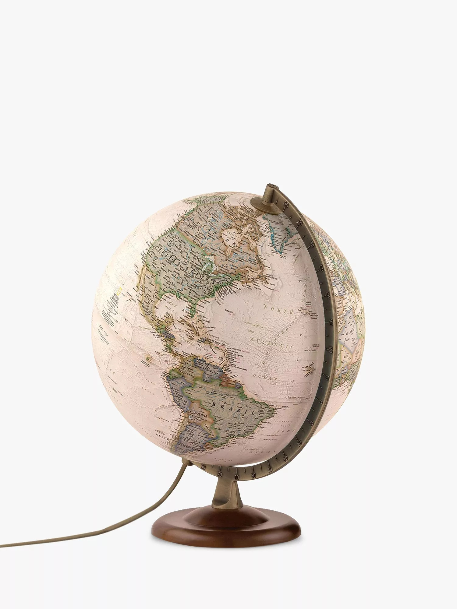 National GeographicIlluminated Antique Style Globe, 30cm, Gold | John Lewis (UK)