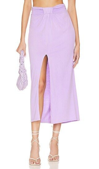 Green Thea Skirt in Orchid Lilac | Revolve Clothing (Global)