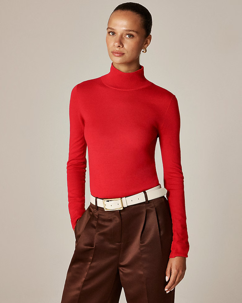 Carolyn turtleneck sweater in merino wool | J. Crew US