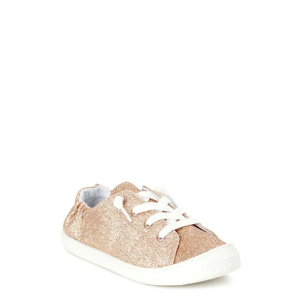 Wonder Nation Casual Bump Toe Sneaker (Little Girls & Big Girls) | Walmart (US)