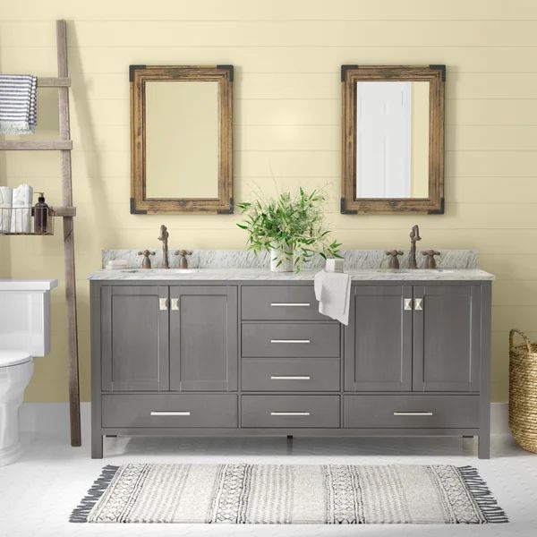 Newtown 72" Double Bathroom Vanity Set | Wayfair North America