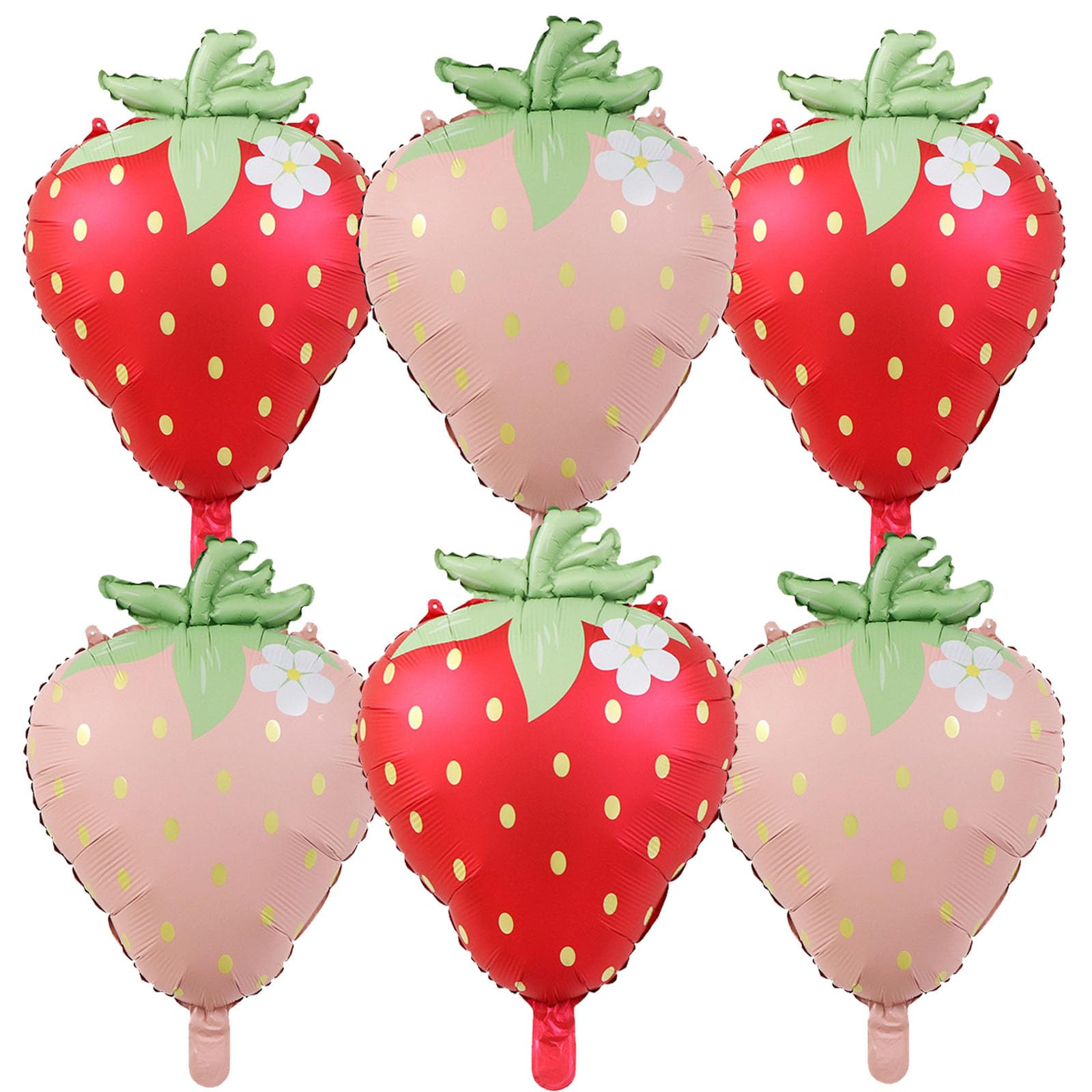 Strawberry Balloons Cute Sweet Foil Mylar Balloons Fruit Themed Birthday Party Decorations Girls ... | Amazon (US)