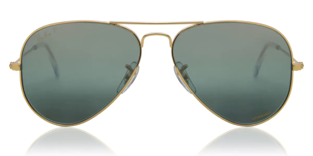 Ray-Ban RB3025 Aviator Large Metal Polarized 9196G6 Goldene Herren Sonnenbrillen | SmartBuyGlasses Global