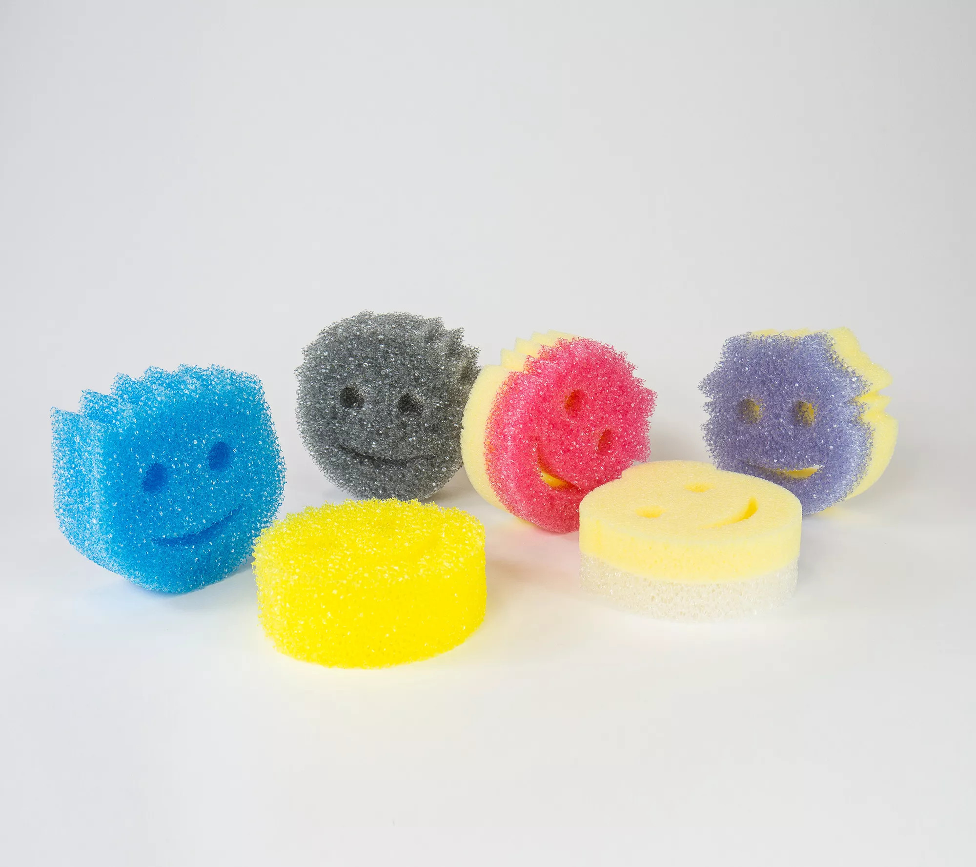 Scrub Daddy And Scrub Mommy 6-Piece Family Sponge Set - QVC.com | QVC