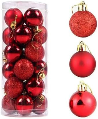 24ct 2.36 Inch Christmas Balls Ornaments for Xmas Christmas Tree - Shatterproof Christmas Tree De... | Amazon (US)