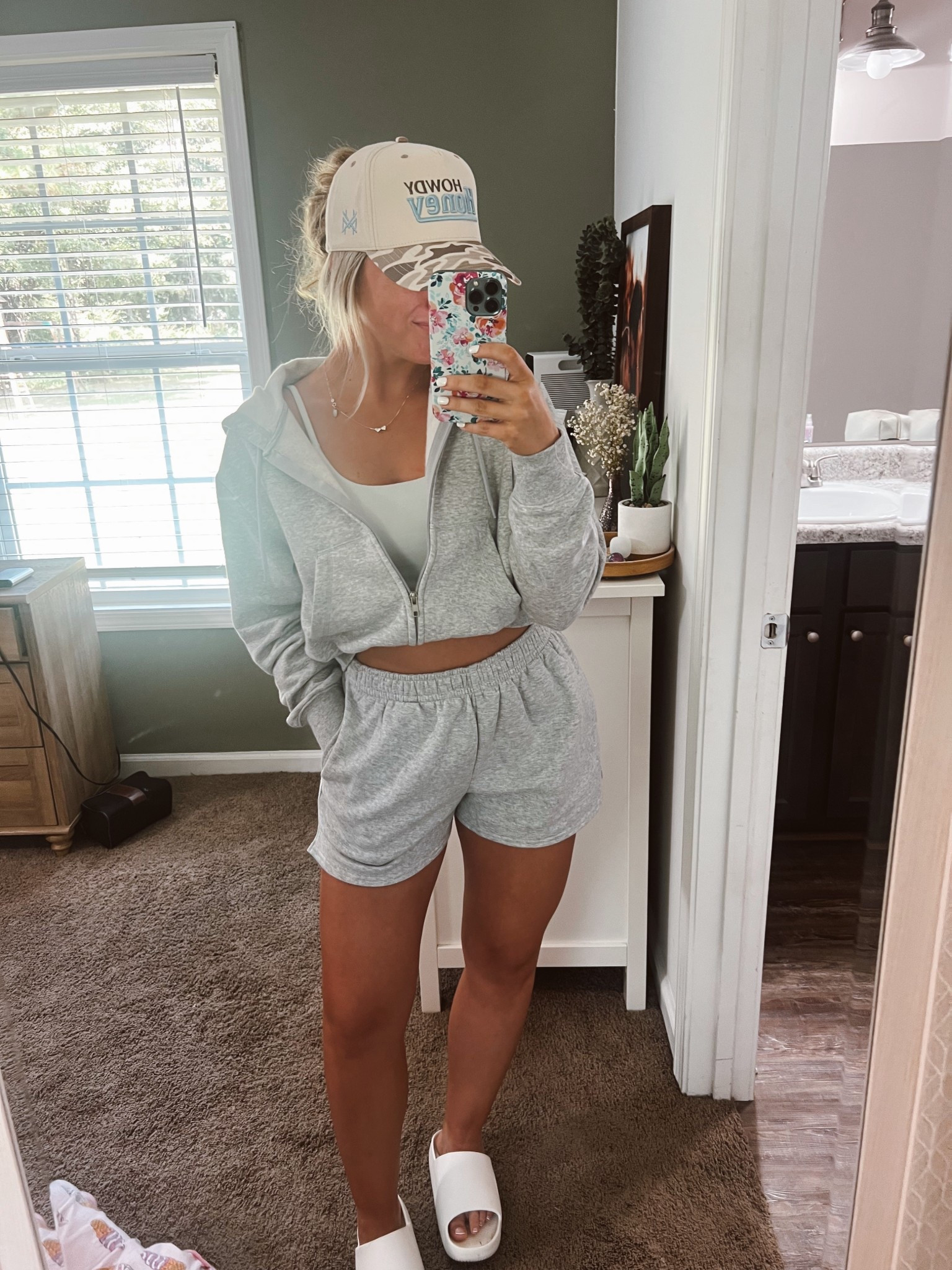 A $21.00 Walmart set? Yes please! 
This cutie is even better than I thought it would be. I’ve been wanting a set like this forever and finally found one from Walmart that I love and love the price even more 🏷️
I went with a medium in the top & bottom, I wish I would have done a small in the jacket but it works! 

Also wearing one of my favorite Mad Hatter Hats! Code Kibe15 saves you money at checkout! 

#LTKFindsUnder100 #LTKStyleTip #LTKActive