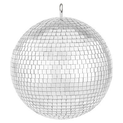VEVOR Mirror Disco Ball, 12 Inch Mirror Ball with Hanging Ring, Lightning Disco Ball Party Decorations, Silver | Target