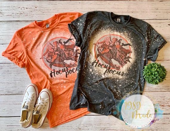 Vintage Hocus Pocus Bleached Dyed Shirt | Etsy | Etsy (US)