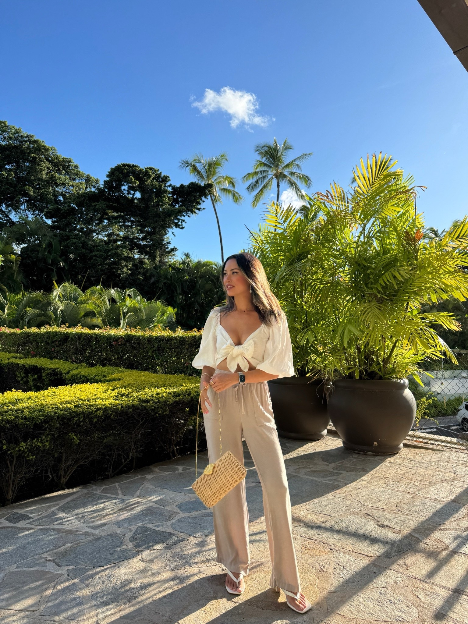 One of my absolute favorite pants, they are sooo soft and comfy and I feel like they can be dressed up or down. Just perfect for summer! Size XS

#LTKootd #LTKSeasonal