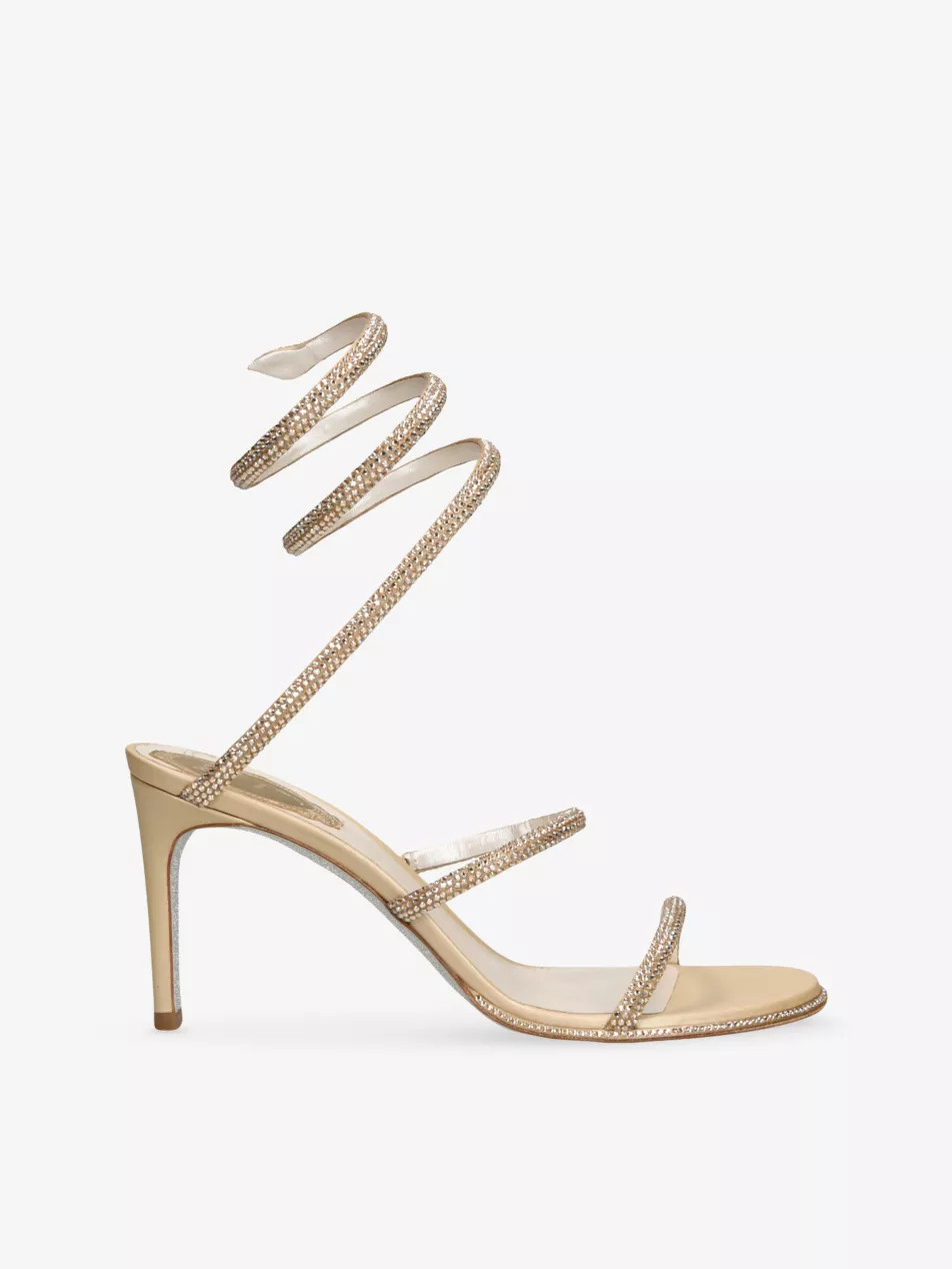 Cleo 80 Leather Heeled Sandals | Selfridges