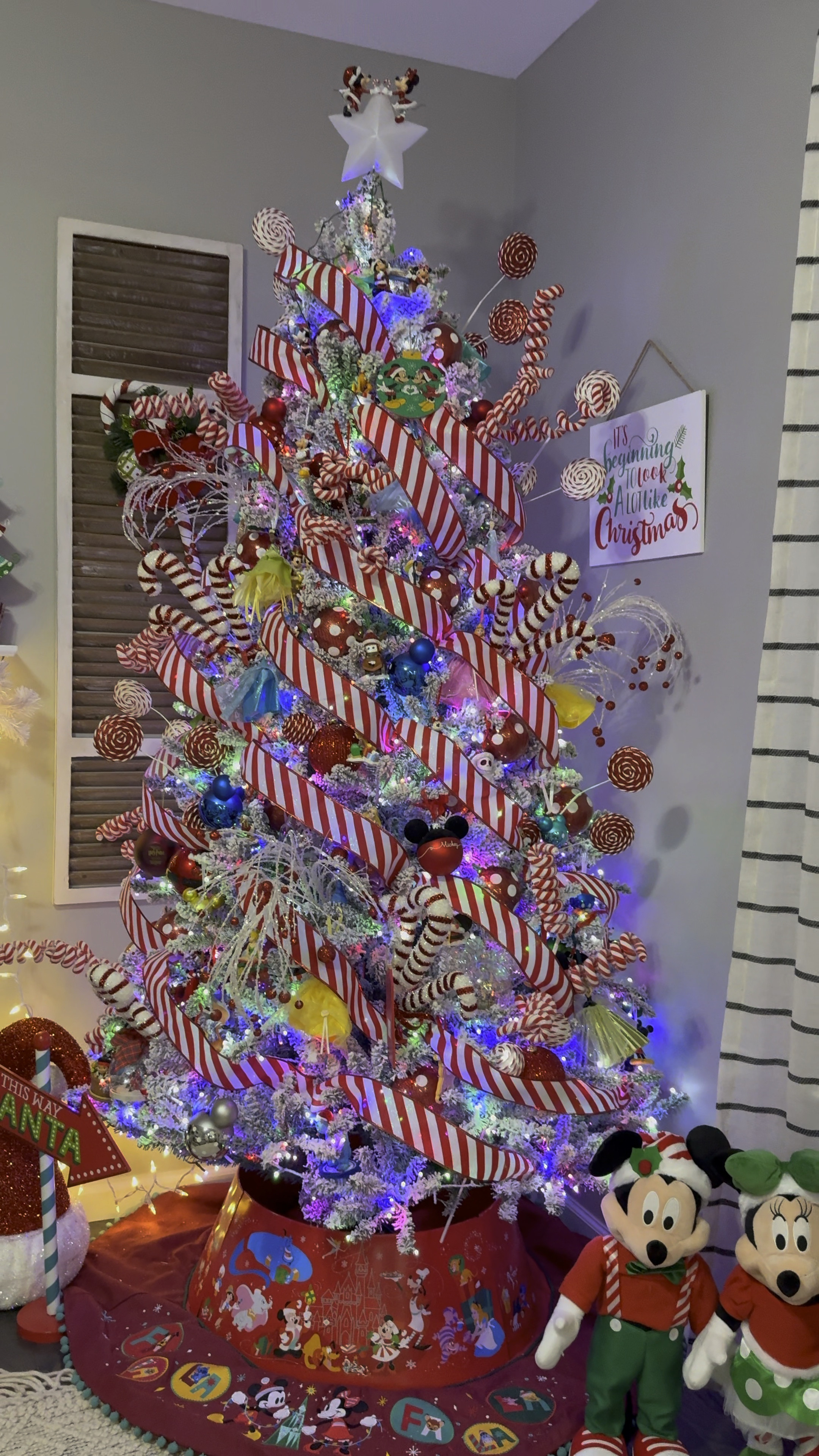 It’s the merriest, most magical time of year!

This pre lit, color changing flocked Christmas tree was exactly what we needed to transform our Disney tree into the candyland Christmas tree of our dreams!

#LTKCyberWeek #LTKSeasonal #LTKHoliday