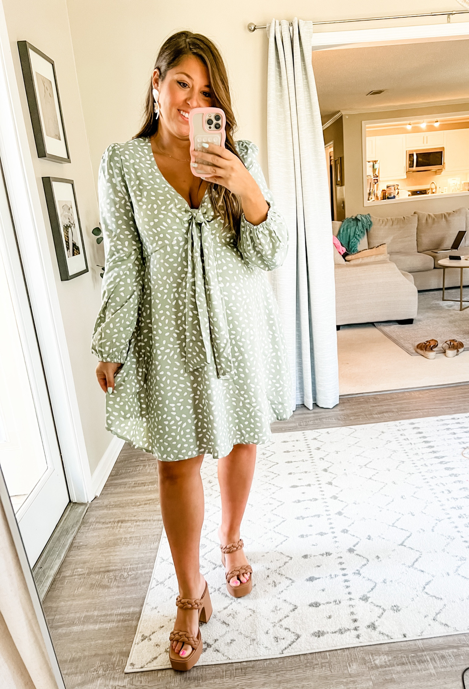 Shower dress, Easter dress, church dress, spring dress 

Wearing a large, bump friendly 

#LTKcurves #LTKbump #LTKunder50