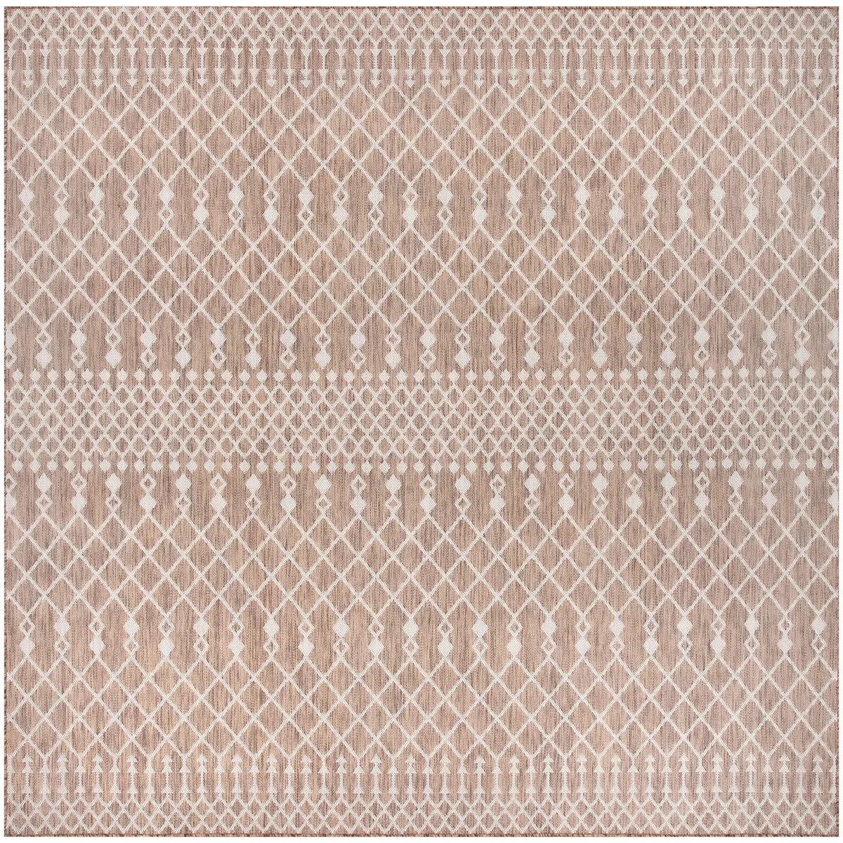 Nourison Positano 10' x Square Beige Modern Indoor/Outdoor Rug | Target