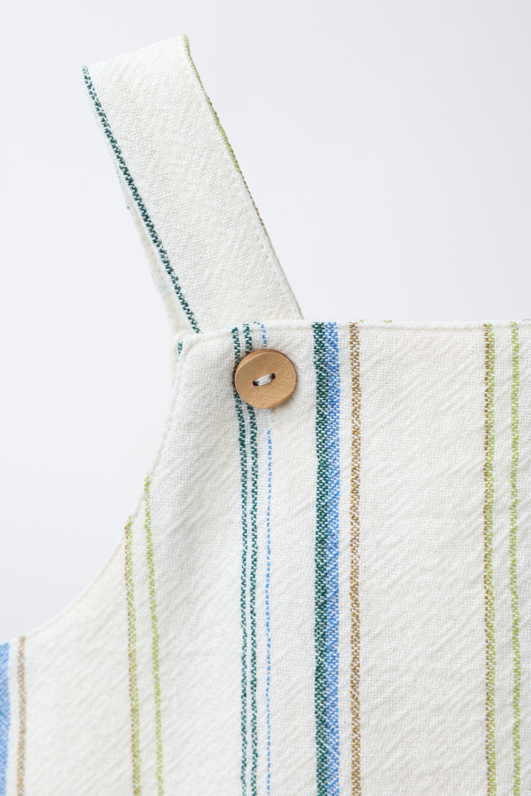 STRIPED SHORT DUNGAREES | Zara UK
