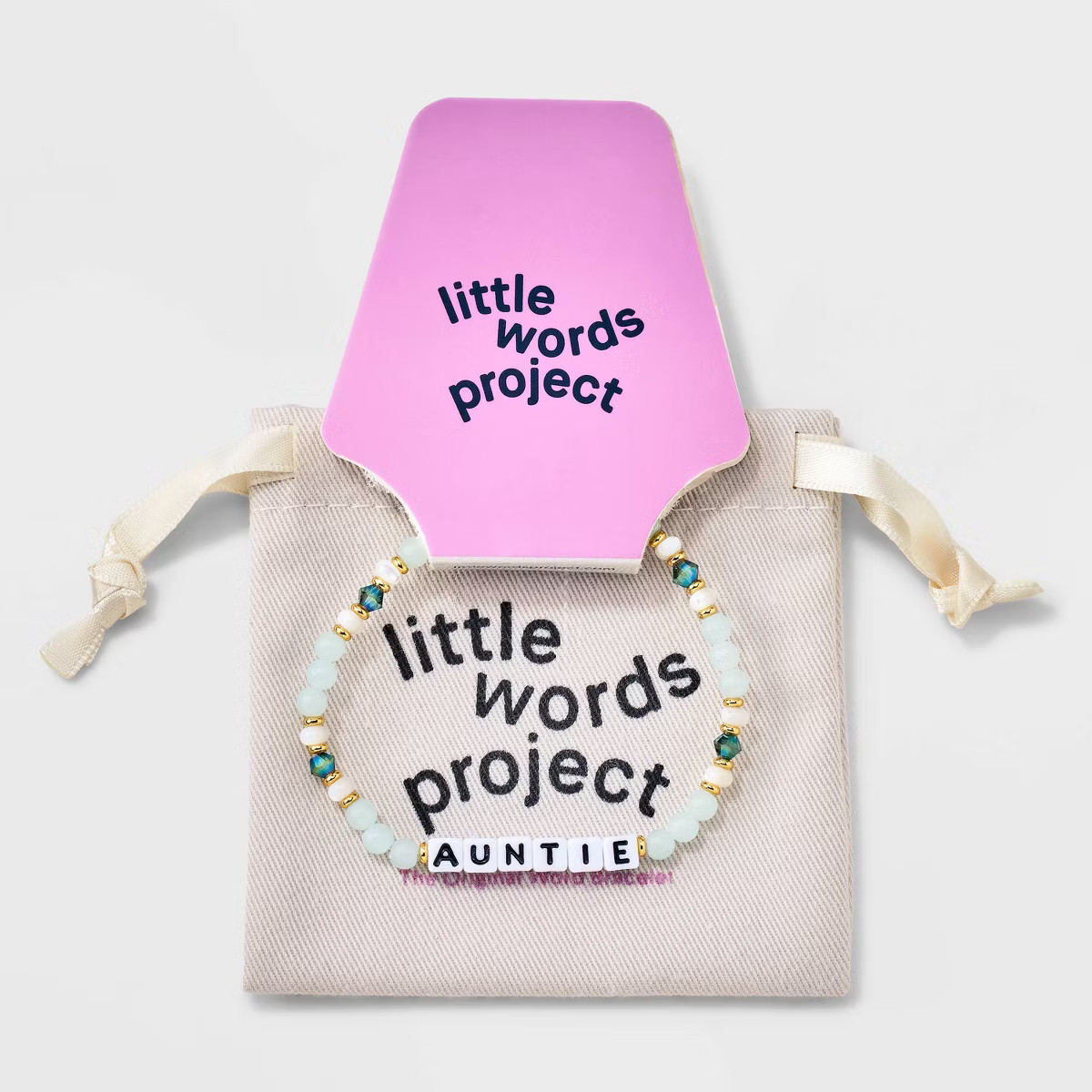 Little Words Project Auntie Beaded Bracelet - Green | Target
