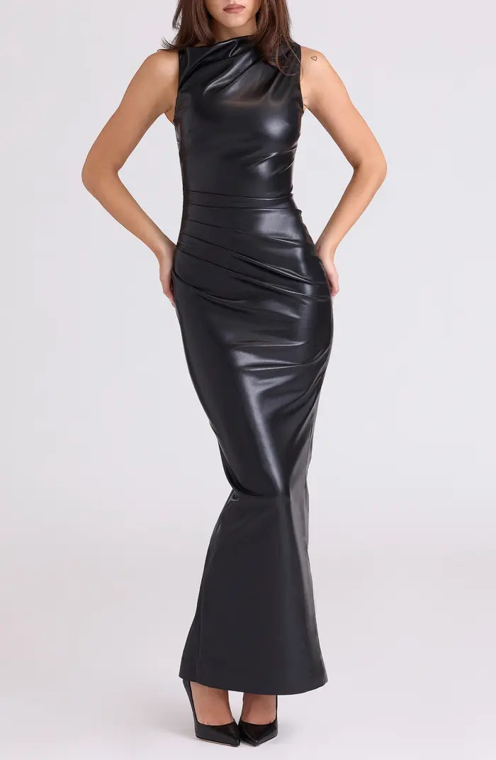 Maya Buttery Faux Leather Gown | Nordstrom