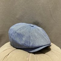 Light Blue Summer Newsboy Cap For Women & Men - Breathable 8 Panel Linen Blend Hat, Handmade Vintage Flat Cap, Gift Idea Her Or Him | Etsy (US)